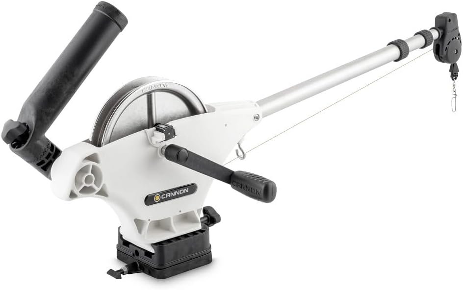 Cannon Uni-Troll 10 STX TS 1901140 Manual Downrigger – 24in-53in Telescopic Boom with Tournament Series White Finish - Image 2