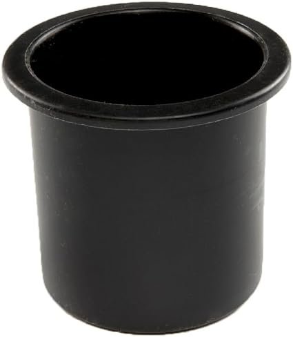 Whitecap 3511BD Black Nylon Flush Cup Holder – 4in Recessed Marine Beverage Holder
