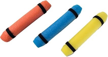 YakGear RF3YK 8 ft Rod Floats – Three-Pack Foam Fishing Rod Retainers for Kayak and Canoe Anglers