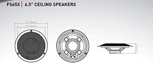 Furrion FS65W 6.5in Indoor Ceiling Speaker – 30W Max Power, Flush-Mount White Design with 4 Ohm Impedance - Image 2
