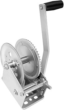 Fulton 142300 Single-Speed Trailer Winch – 1800 lb Capacity Manual Boat Trailer Winch with Ratchet Mechanism