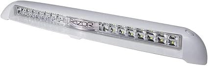 Lumitec 101586 Razor LED Light Bar – 18in Flush Mount Flood Beam – 10000 Lumens – White Aluminum Housing