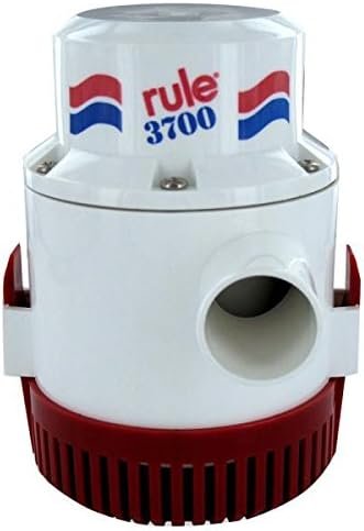 Rule 16A 3700 GPH Bilge Pump – 24V Non-Automatic Marine Pump with 1-1/2in Discharge and Submersible Design