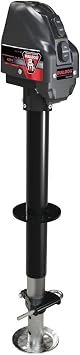 Bulldog 500199 Powered A-Frame Trailer Jack – 4000 lb Electric Tongue Jack with Black Weatherproof Housing