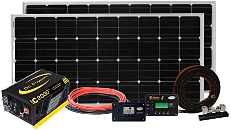 Go Power 83296 SOLAR-ELITE 400W Solar Kit – Four-Panel RV Solar Charging System with Controller Package - Image 2