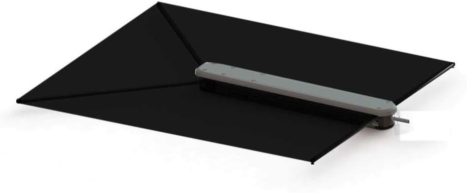 TACO Marine T10-3000-4 ShadeFin Kit – Black Fabric Shade with Storage Bag and Rod Holder Mount