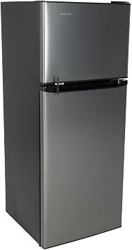 Everchill BCD280WEV804H-6/RHH 10.7 Cu Ft 12V RV Refrigerator – Stainless Steel Finish, Right-Hand Door Swing