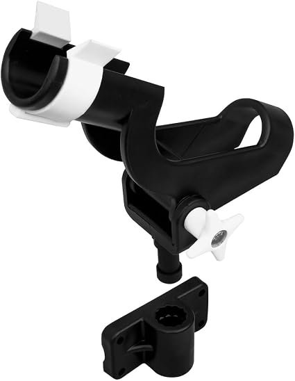 Wise Seating 6039 Two Rod Holder System – Dual Fishing Rod Organizer with Two Side Mount Brackets for Boat Installation