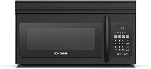 Contoure RV450BKOTR 1.6 Cu Ft Black Over-the-Range Convection Microwave – RV Microwave Oven with Ventilation System