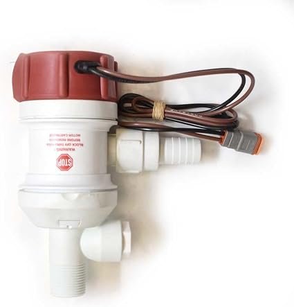 Rule 403FC Tournament Series Livewell Pump – 800 GPH 12V Seacock Mounted Bait Tank Circulation Pump