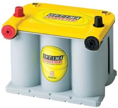 Optima YellowTop D75/25 AGM Battery 8042-218 – Group 75/25 Dual-Purpose Battery with 620 CCA, 44Ah Capacity and Dual Terminals