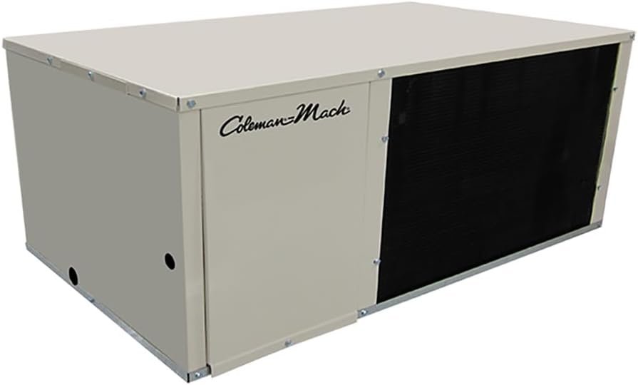 Coleman-Mach 36413012 ParkPAC Air Conditioner – 13,700 BTU Ground-Mount RV Cooling System with Dual Fan Motors