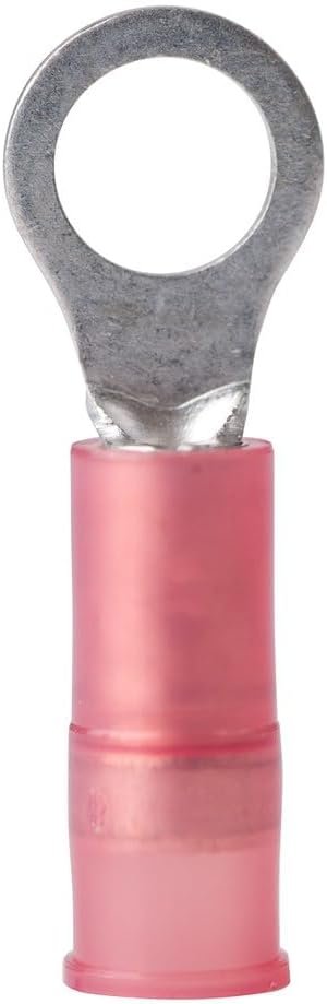 Ancor 230203 Nylon Ring Terminal – 22-18 AWG Connector with #10 Stud Opening, 6-Pack