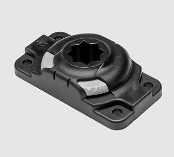 RAILBLAZA 3404611 StarPort HD Mount – Heavy-Duty Black Accessory Base for Kayaks, Boats and Marine Equipment