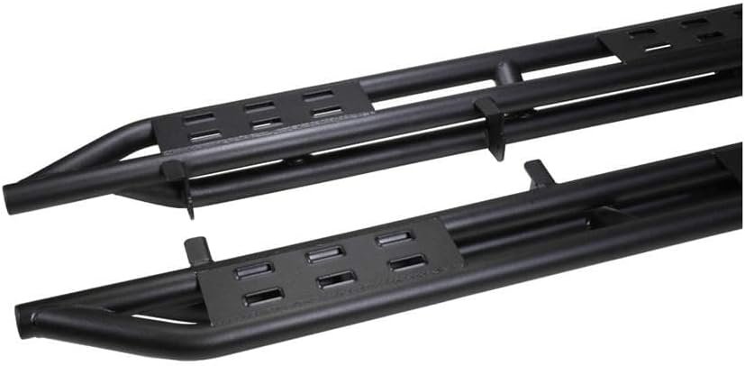 TrailFX BR011T Bronco 4-Door Rocker Protection Step – Matte Black Powder-Coated Steel – Set of 2 with Welded Step Plates - Image 5