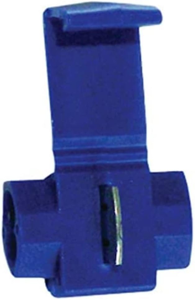 WirthCo 80836 Self-Tapping IDC Splice Connector – 12-10 AWG Wire Tap – Blue Insulation Displacement Connector 5-Pack