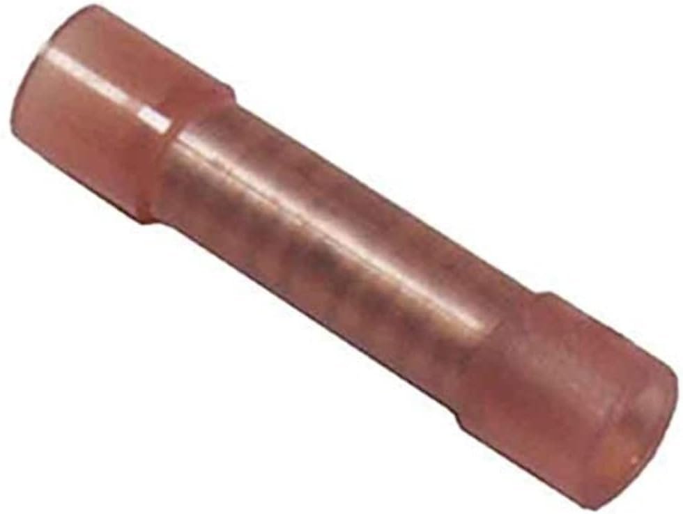 WirthCo 80800 Nylon Butt Connector – Insulated Crimp Splice Connector for Automotive, Marine, and RV Wiring Projects