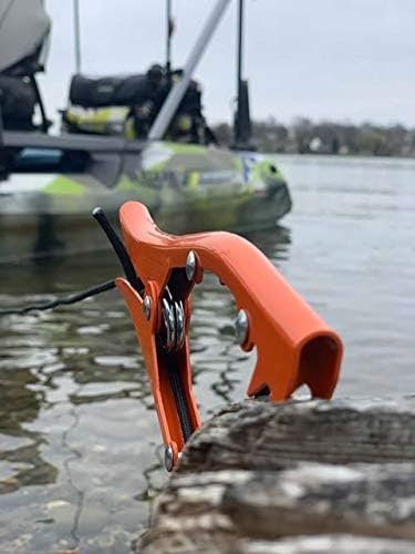 YakGear 10083 Brush Gripper – Orange Paddle and Fishing Rod Holder with Stake-Out Attachment for Kayaks and Canoes - Image 7