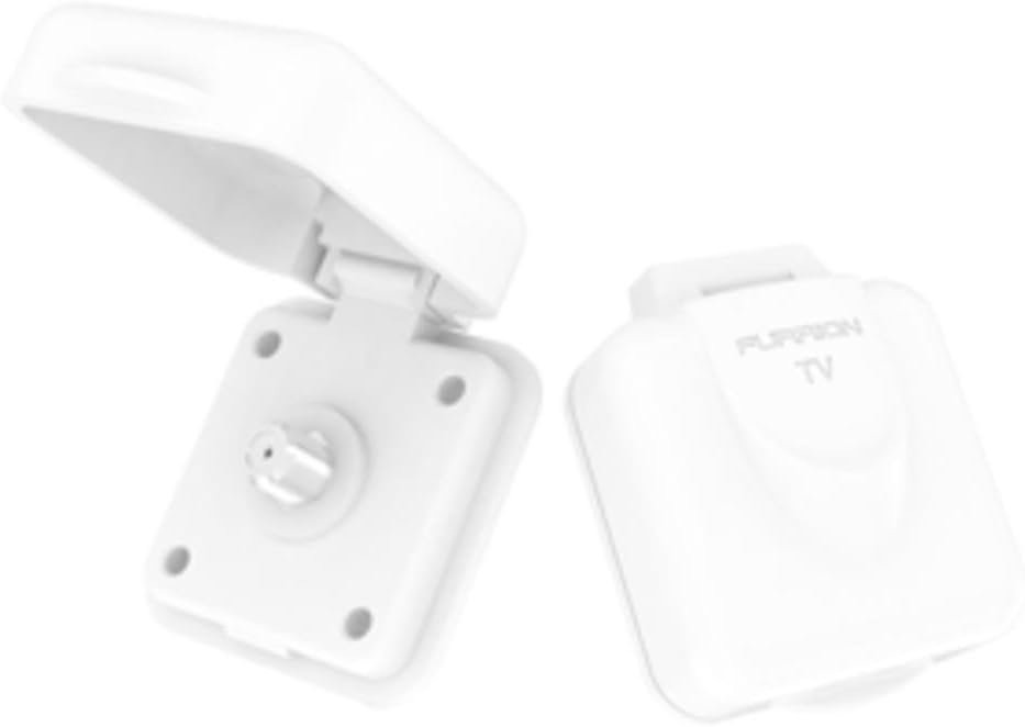 Furrion TV Inlet Wall Plate – Single F Connector Coaxial Input for RV Satellite, Cable, and Television Connections - Image 3