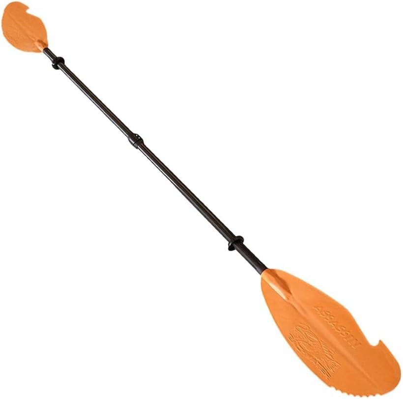 YakGear 60021 Assassin Full Kayak Paddle – Hi-Viz Orange Two-Piece Paddle with Adjustable Feathering