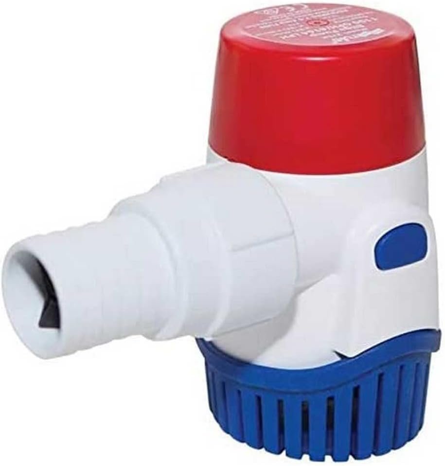 Rule 25DA24 Submersible Bilge Pump – 500 GPH 24V Marine Water Removal Pump with Compact Design