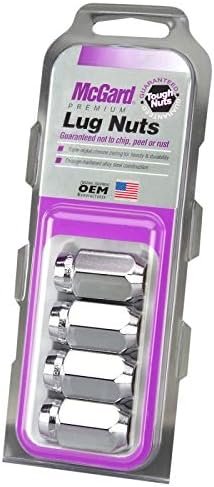 McGard 64000 Chrome Steel Wheel Lug Nuts – 1/2-20 Thread, Factory Steel Wheel Fitment, 13/16in Hex, Set of 4 - Image 4
