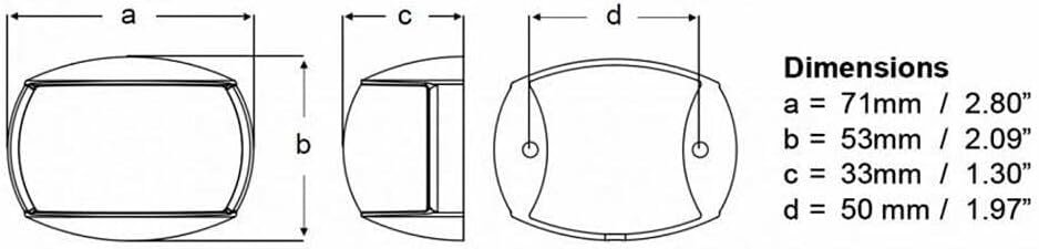 HELLA Lights LED Navigation Light Pair – 2NM Visibility – Clear Lens – Black Housing – Port & Starboard Marine Set - Image 2