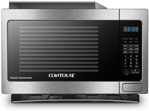 Contoure RV200SCON 1.1 Cu Ft Stainless Steel Built-In Convection Microwave – RV Oven with Trim Kit Compatibility - Image 3