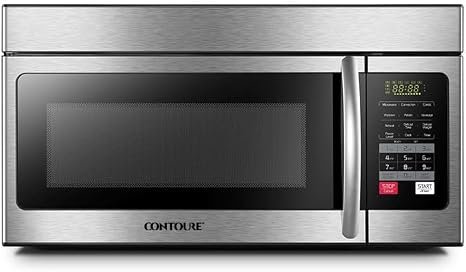 Contoure RV500OTR 1.6 Cu Ft Stainless Steel Over-the-Range Microwave – Integrated Ventilation and RV Kitchen Installation