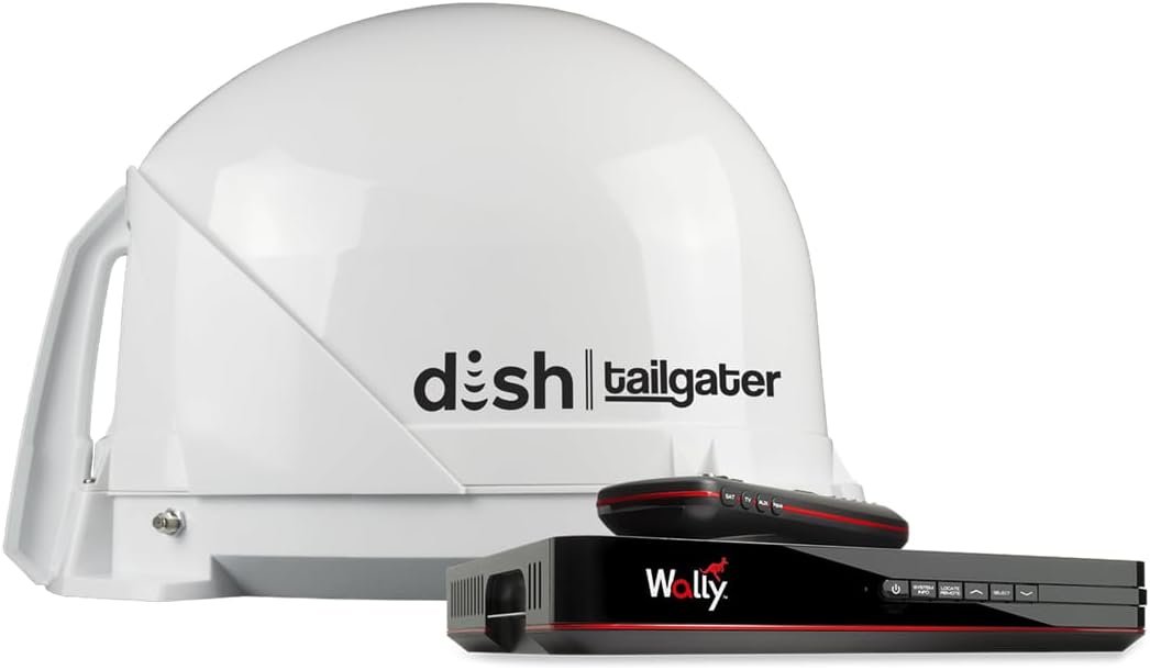 KING DT4450 DISH Tailgater Satellite Bundle – Wally HD Receiver Included, Automatic HD Antenna, 35 ft Coax Cable - Image 3