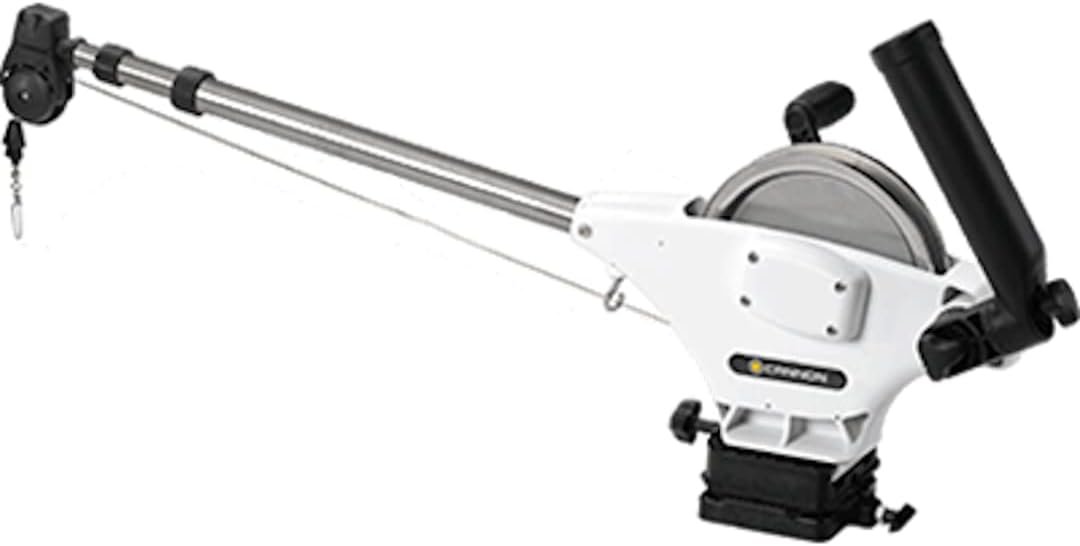 Cannon Uni-Troll 10 STX TS 1901140 Manual Downrigger – 24in-53in Telescopic Boom with Tournament Series White Finish - Image 4
