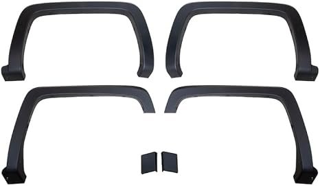 TrailFX TFC3002OE OE Style Fender Flares – Smooth Paintable Black Finish – Chevrolet Silverado Set of 4 with Extended Coverage