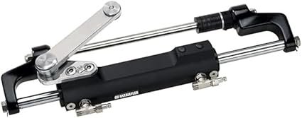 Uflex UC128TS-1 Version 1 Hydraulic Steering Cylinder – 120cc Front-Mount System with 7.28in Stroke and 992 lb Force