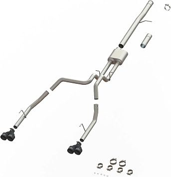 SpeedFX 50102 MaxFlow Xtreme Cat-Back Exhaust System – Silverado 1500 3.5in Inlet Dual 2.5in Rear Exit with 4in Tips