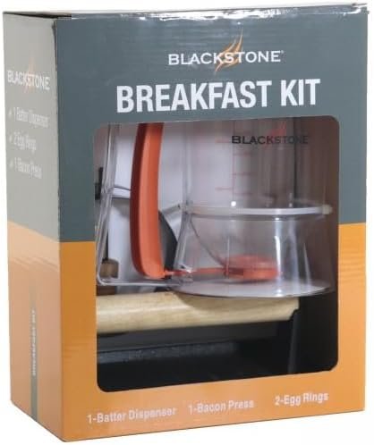 North Atlantic Imports 1543 Grill & Griddle Breakfast Kit – Batter Dispenser, Rings, and Cooking Accessories Set - Image 14