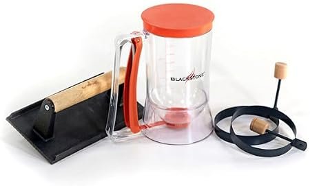 North Atlantic Imports 1543 Grill & Griddle Breakfast Kit – Batter Dispenser, Rings, and Cooking Accessories Set - Image 9