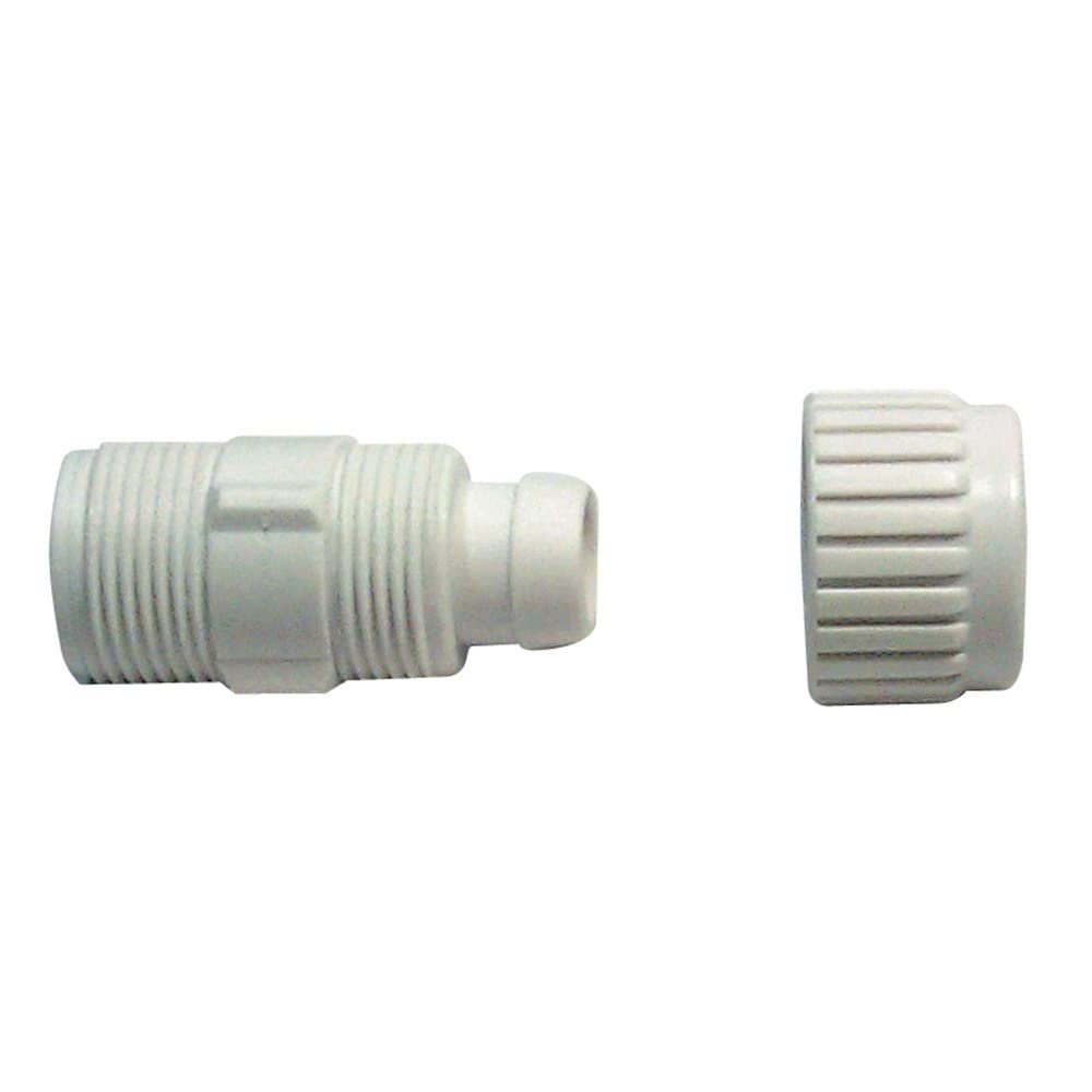Elkhart Supply Flair-It 16870 Male Adapter – 3/8in PEX x 1/2in MPT, Polyoxymethylene Construction, Tool-Free Install