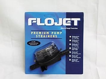 Jabsco 01740002A Pumpgard In-Line Strainer – 1/2 in Hose Barb Water Pump Filter with Transparent Twist-Lock Bowl
