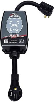Hughes Autoformers PWD50EPO Power Watchdog 50 Amp Surge Protector – Emergency Power Off Voltage Protection for RVs