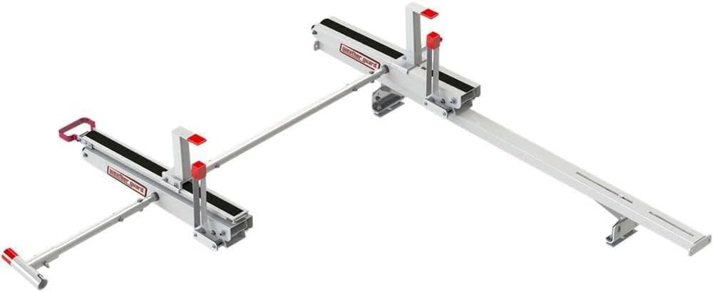 Weather Guard 229-7-03 Full-Size Van Extended Drop-Down Dual Ladder Rack – Passenger-Side Access with Assisted Lowering - Image 4