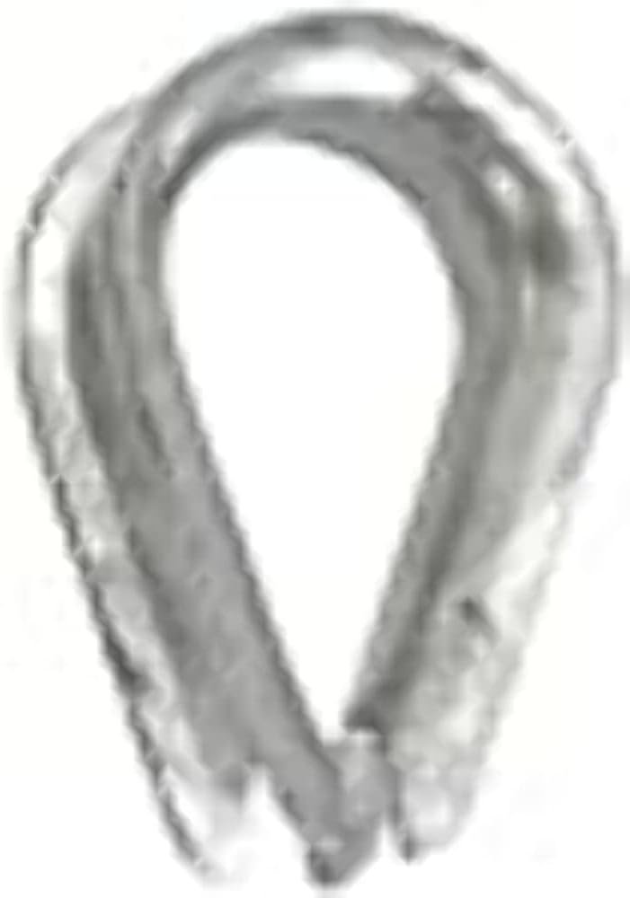 Whitecap S1541P Galvanized Rope Thimble – 1/2in Cable Protection Insert for Rope and Wire Assemblies