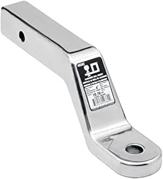 Draw-Tite 40382 Aluminum Ball Mount – 4in Drop, 3in Rise, 7500 lb GTW Capacity, Lightweight Billet Construction