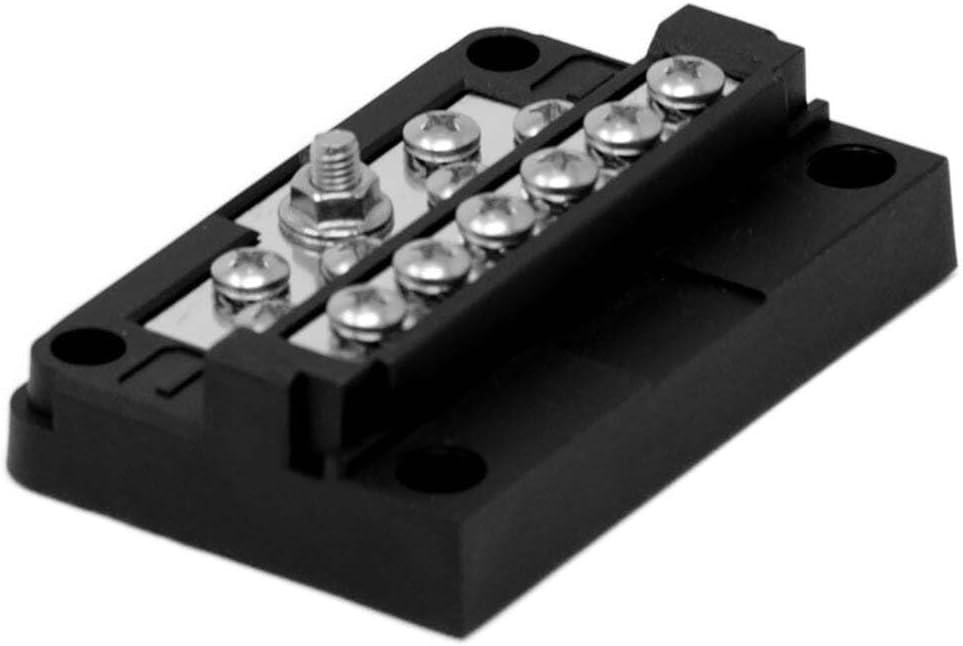 EGIS Mobile 8030 RT Screw Terminal Block – 12-Circuit Dual Distribution Terminal for Vehicle and Marine Electrical Systems