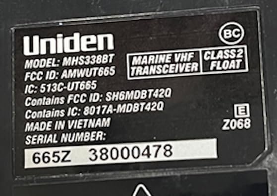 Uniden MHS338BT Floating Handheld Marine VHF Radio – Bluetooth, GPS, DSC and NOAA Weather Alerts - Image 7