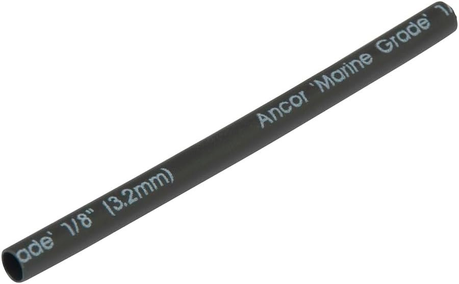 Ancor 301103 Black Heat Shrink Tubing – 1/8in Diameter 3ft Marine Electrical Wire Protection Sleeve