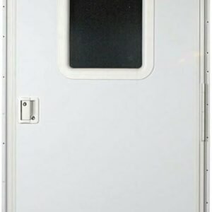 AP Products 15217716 RV Entry Door – 26in x 70in Right-Hand Square Corner Door with White Prehung Frame