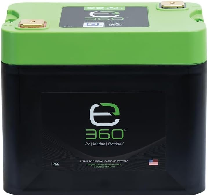 Expion360 EXG2480C Group 24 Lithium Battery – 12.8V 80Ah LiFePO4 Deep Cycle Battery for RV and Marine Use - Image 3