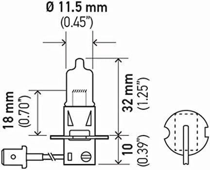 HELLA H3100W H3 Halogen Bulb – 12V 100W PK22s Base, T3.25 High-Output Auxiliary Driving Light Replacement - Image 2