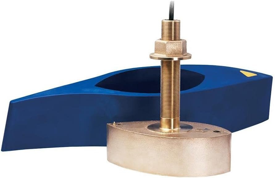Furuno B275LHW12P CHIRP Transducer – Low High Wide Frequency Thru-Hull Bronze Housing with 12-Pin Connector