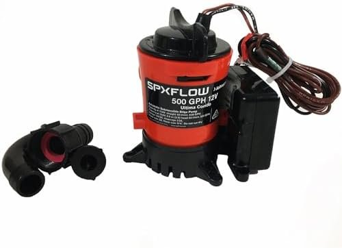 Johnson Pump 750300 Ultima Combo Automatic Bilge Pump – 500 GPH 12V with Electronic Water Sensor and Dura-Port Outlet - Image 2
